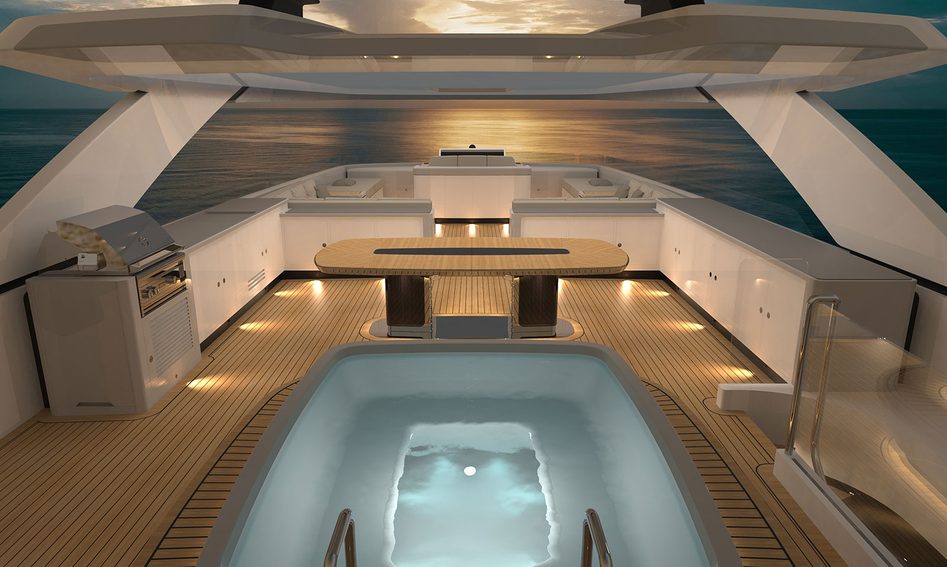 Cantiere delle Marche RJ 130, Fly Deck/Sportdeck