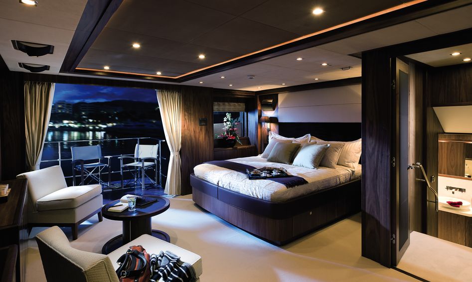 Sunseeker 40 Metre Yacht, Accommodation