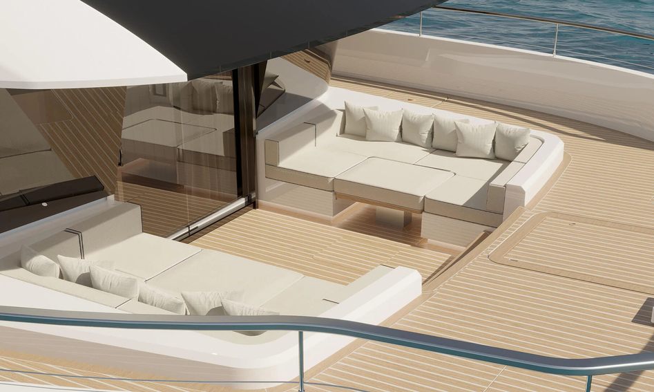 Wider Yachts WiderCat 76 , Deck Area