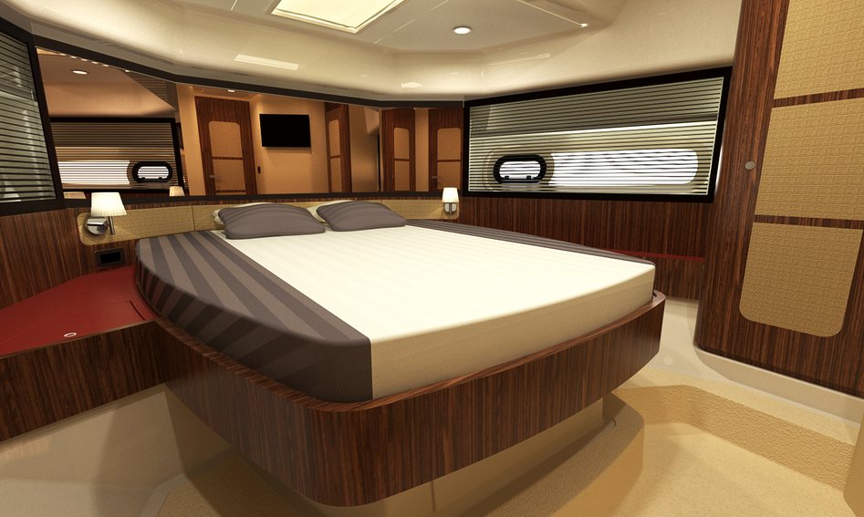 Azimut Magellano 43, Accommodation