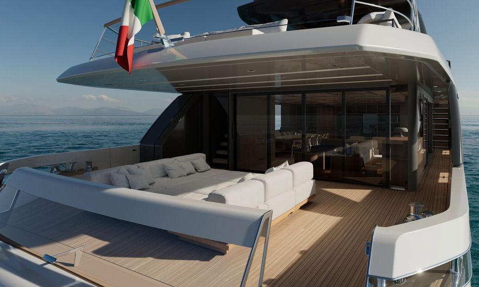 Sanlorenzo SL110 Asymmetric, Deck Area