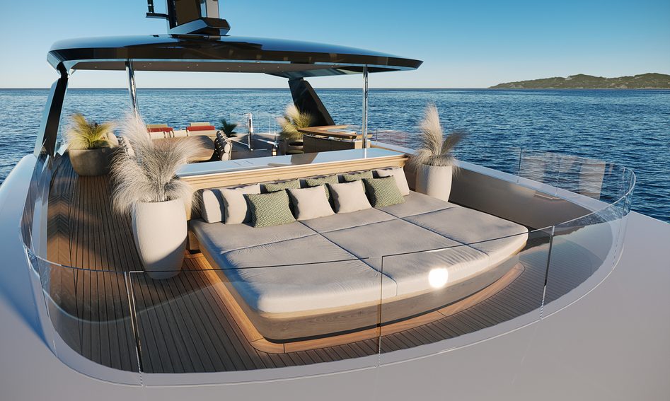 Sirena 42M, Fly Deck/Sportdeck