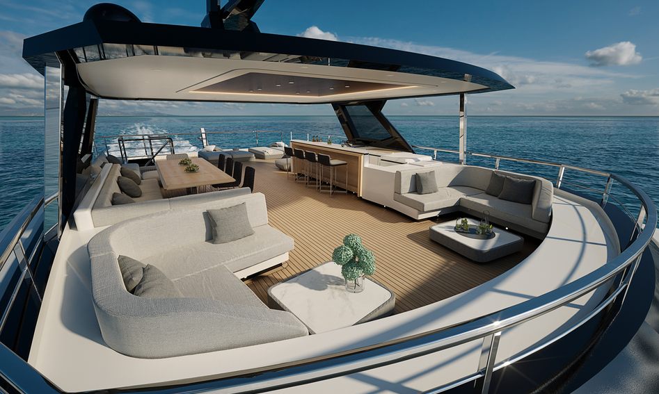 Columbus Crossover 42, Fly Deck/Sportdeck