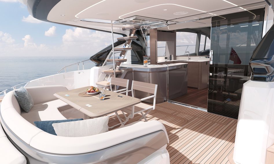 Princess S65 Mk2, Deck Area