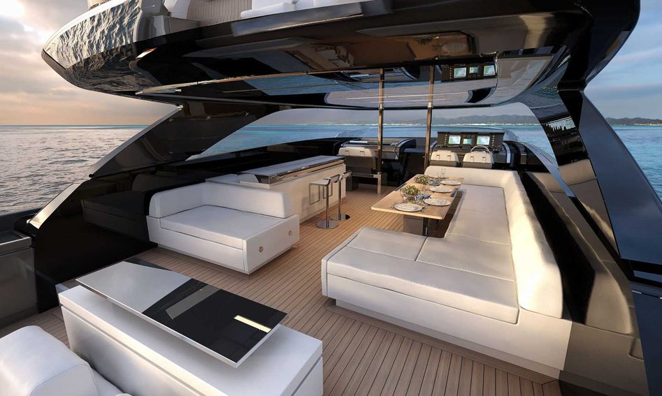 Riva 110&#039; Dolcevita, Fly Deck/Sportdeck