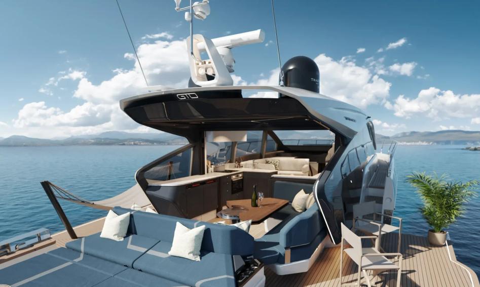 Fairline Targa 58 GTO , Deck Area