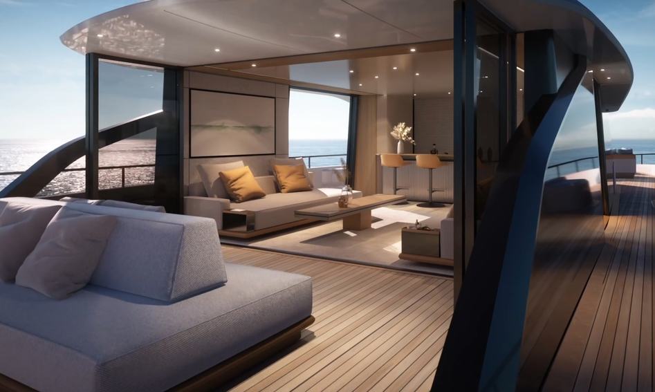 Azimut Grande 30M, Fly Deck/Sportdeck