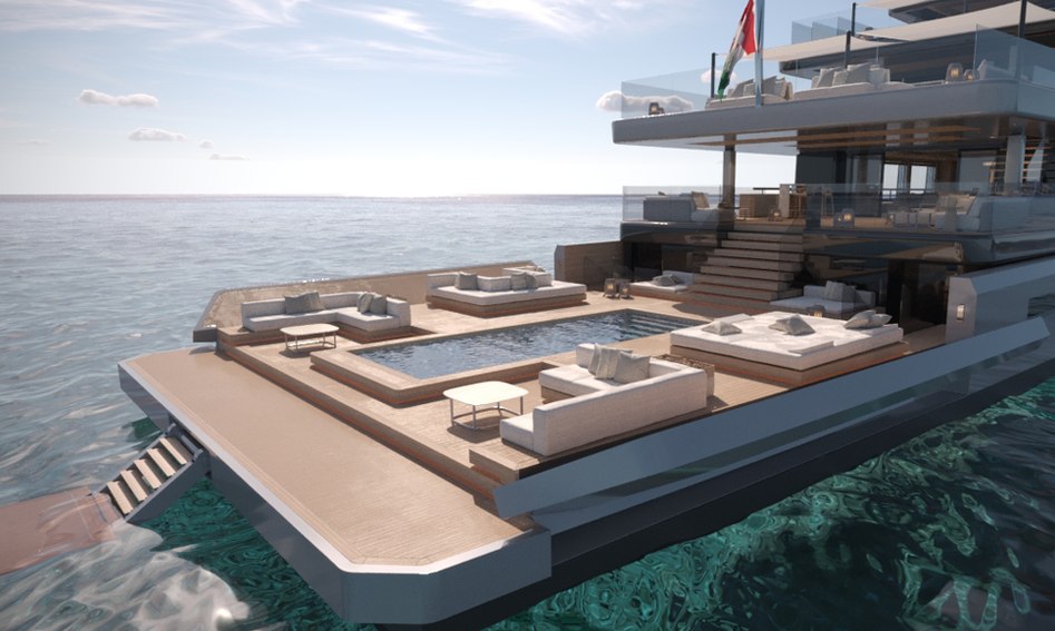 Tankoa Yachts T700 Milano , Beach Club