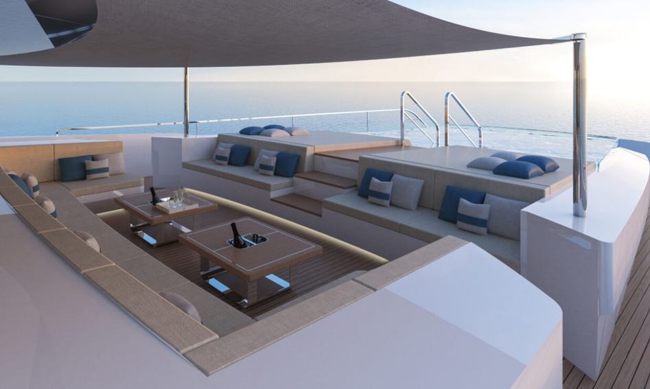 Mangusta Oceano 60, Deck Area