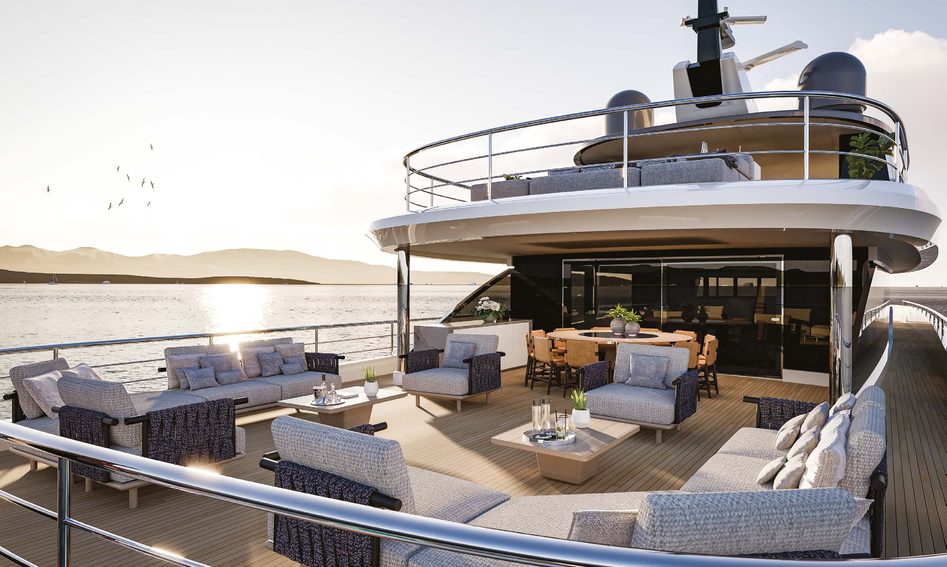 Benetti B.Century 55M Three-Deck, Deck Area