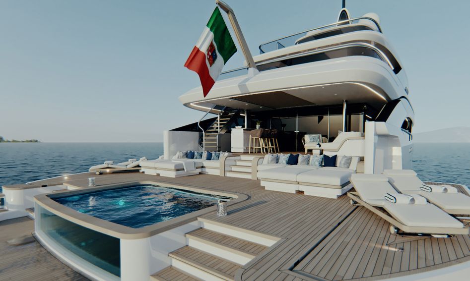 Benetti B.Now 50M Oasis, Deck Area