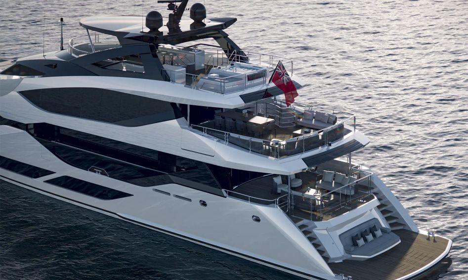 Sunseeker 134 Superyacht, Deck Area