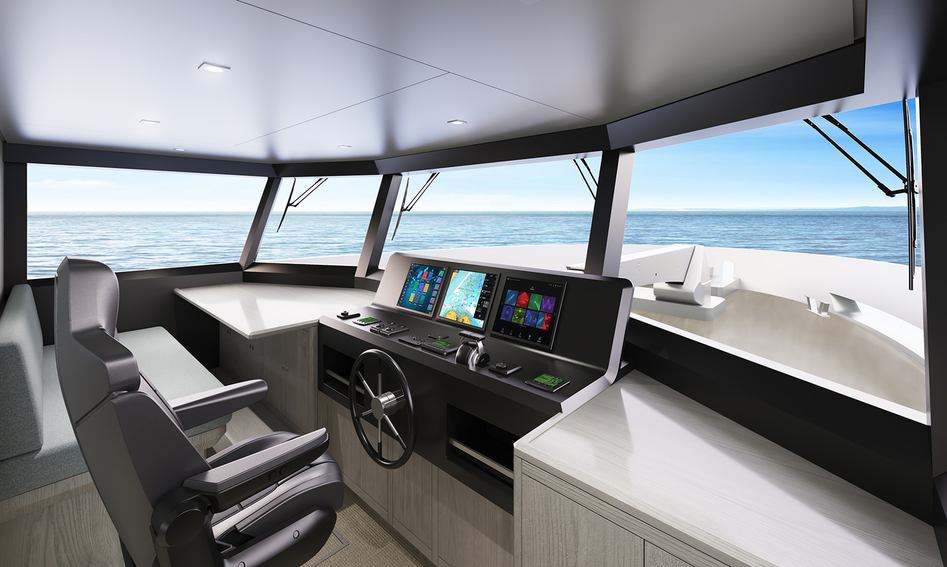 Outer Reef Yachts 780  Adventure , Helm Station