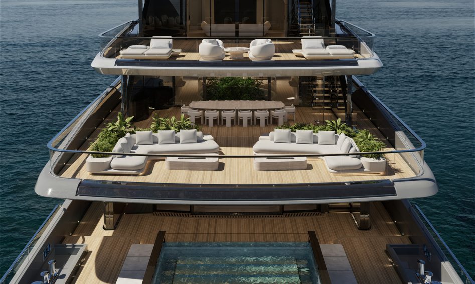 Sanlorenzo 74Steel , Deck Area