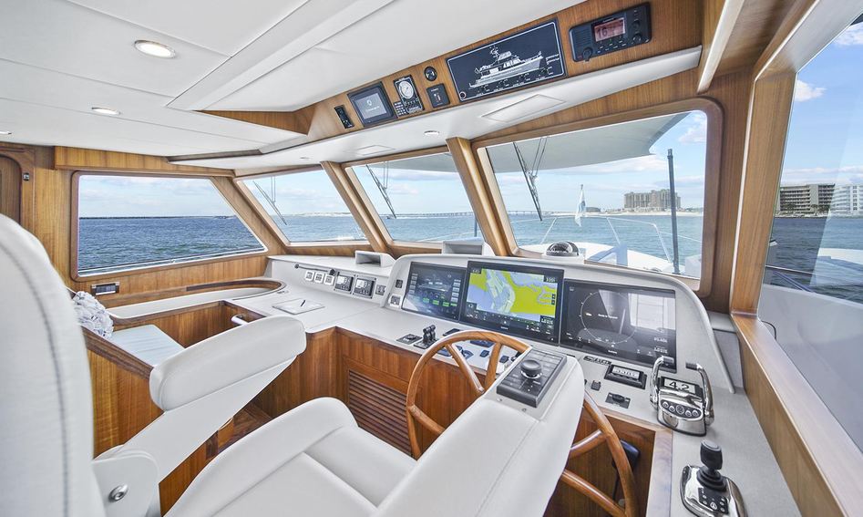 Outer Reef 670 Azure Sport Yacht, Helm Station