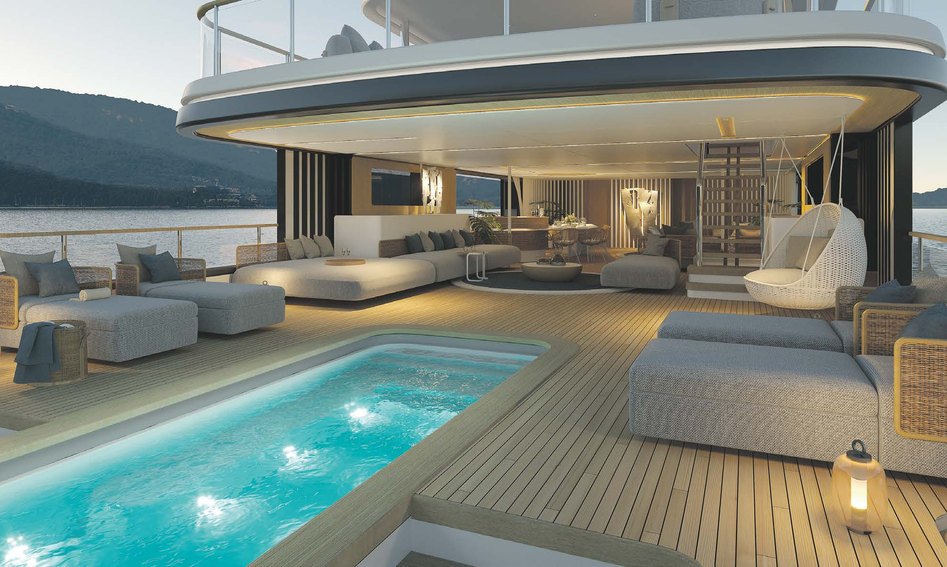 Benetti Motopanfilo 45M , Deck Area