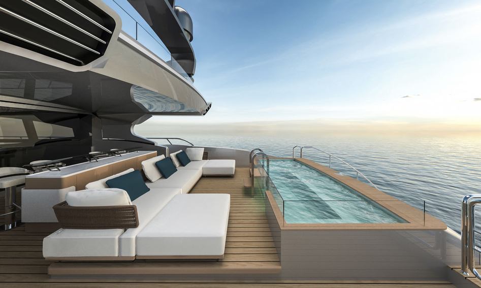 Mangusta 132E, Deck Area