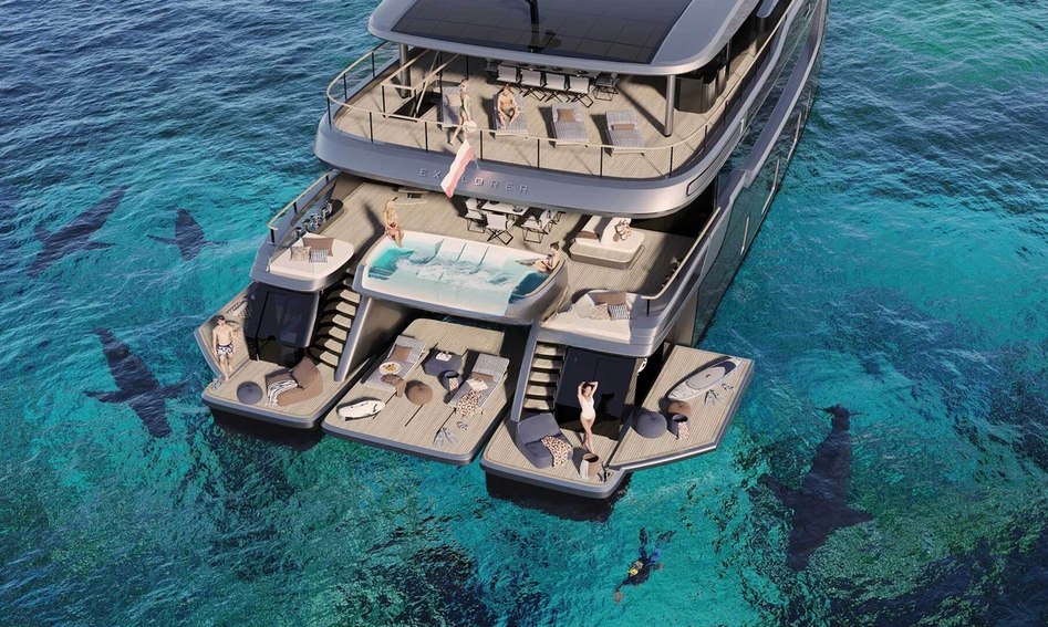 40M Sunreef Explorer Eco, Beach Club