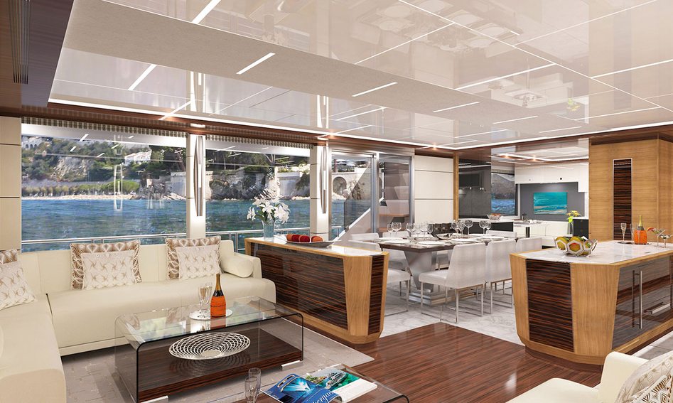 Ocean Alexander 28R Open , Interior