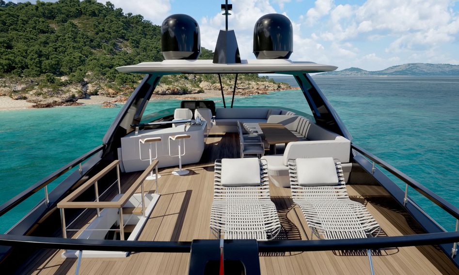 Ferretti 800 Mk2, Fly Deck/Sportdeck