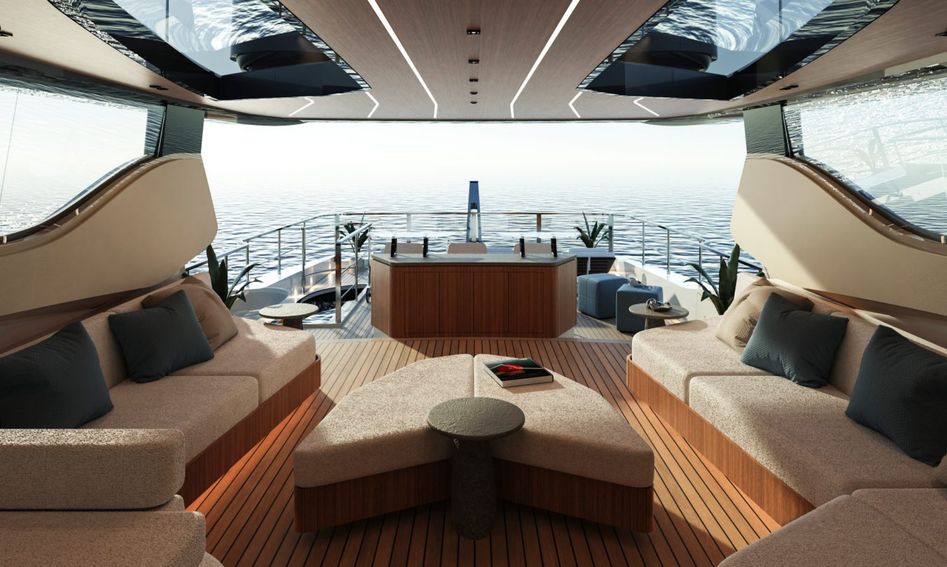 Mangusta GranSport 34 , Fly Deck/Sportdeck