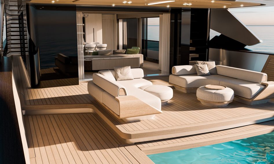 Maiora M36 , Deck Area