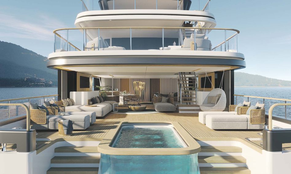 Benetti Motopanfilo 45M , Deck Area