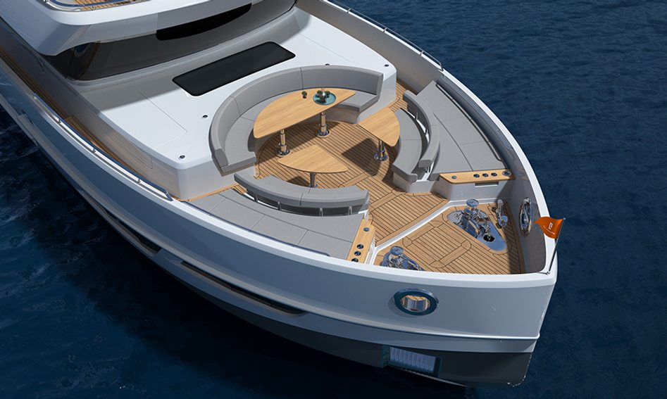 CL Yachts CLX96, Deck Area