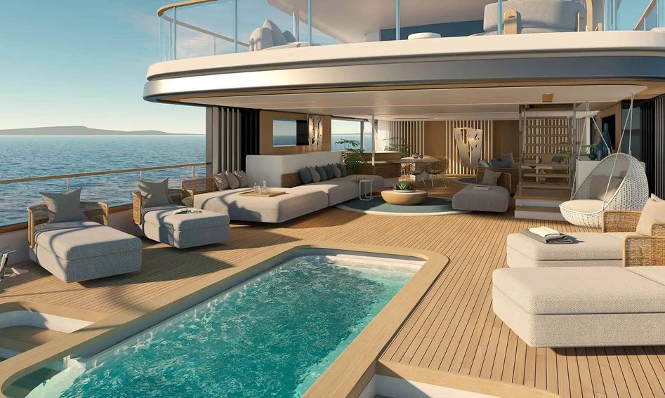 Benetti Motopanfilo 45M , Deck Area