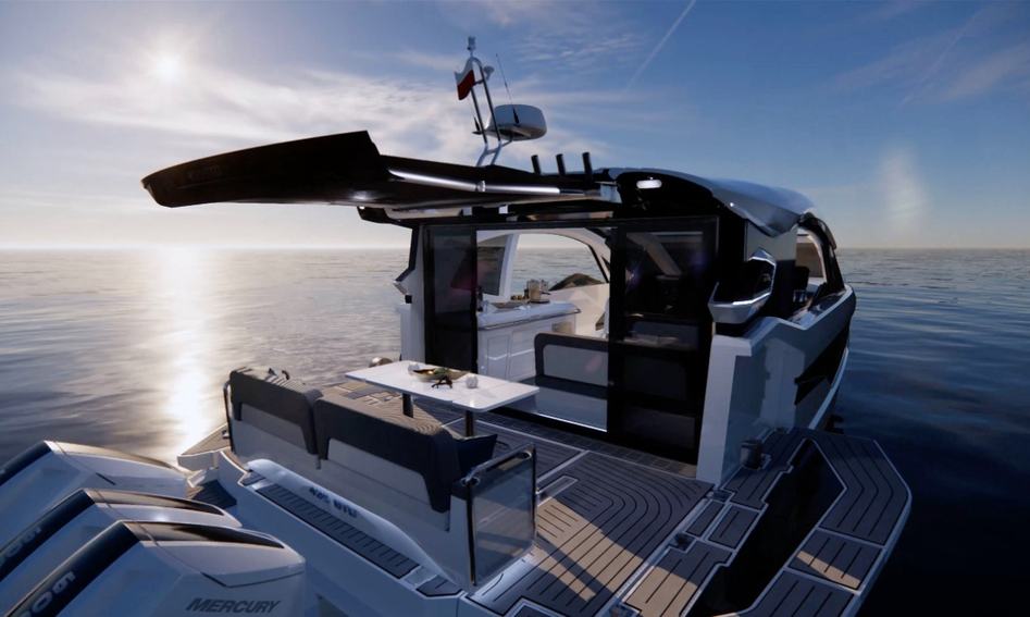 Galeon 435 GTO, Deck Area