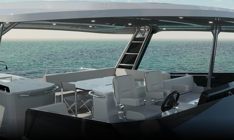 Aquila 50 Yacht , Helm Station