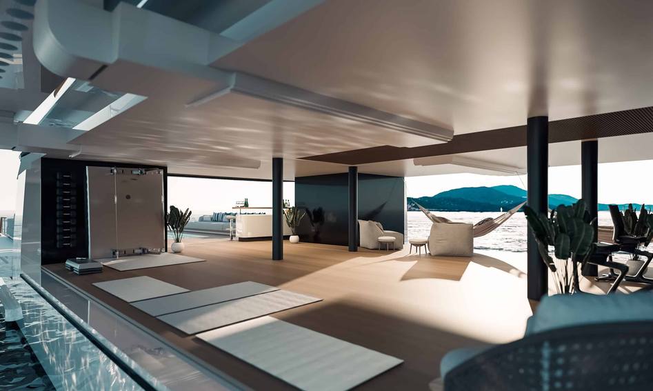 Benetti B.Yond 57M, Beach Club