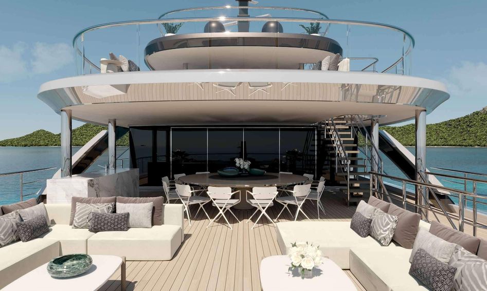 Benetti B.Century 75M, Deck Area