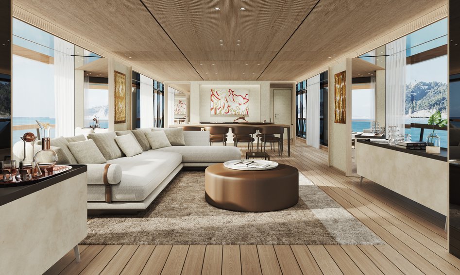 Custom Line Navetta 38, Interior