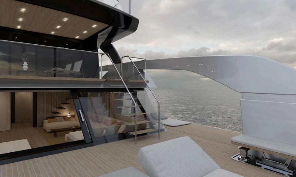 Sanlorenzo SX100, Beach Club