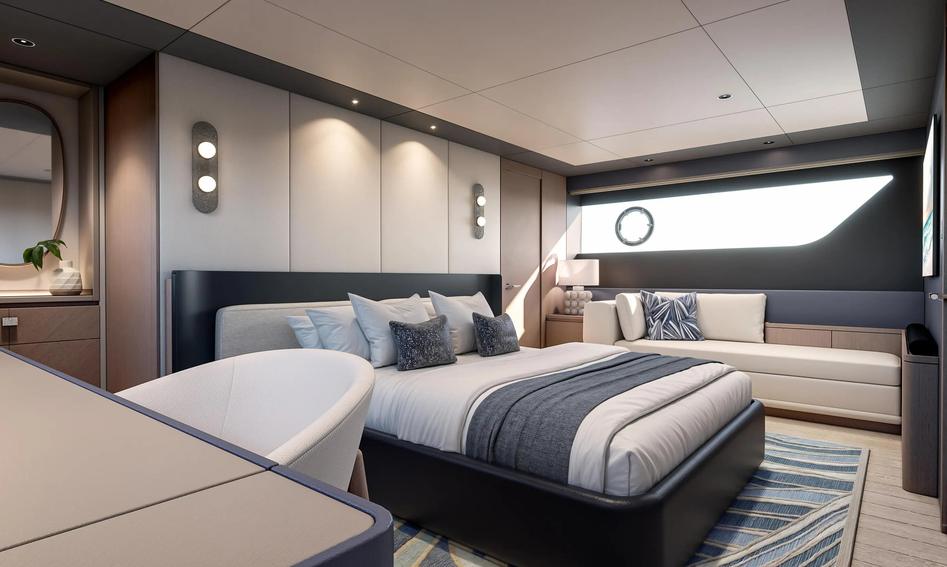 Sunseeker 74 Ocean Enclosed, Accommodation