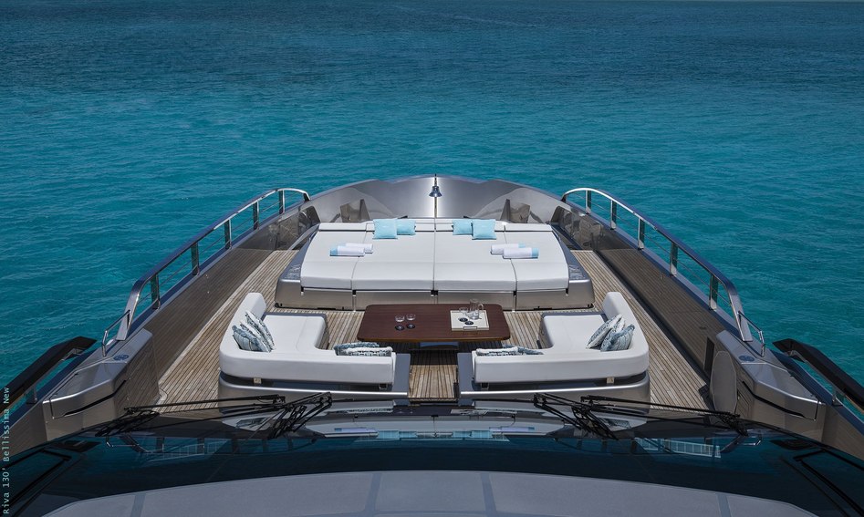 Riva 130 Bellissima, Deck Area