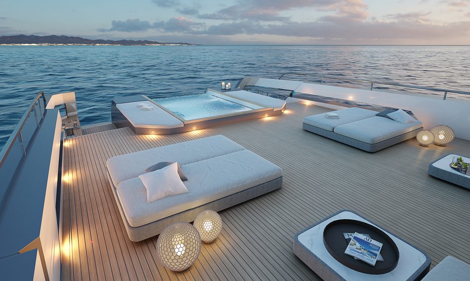 Columbus Crossover 42, Deck Area