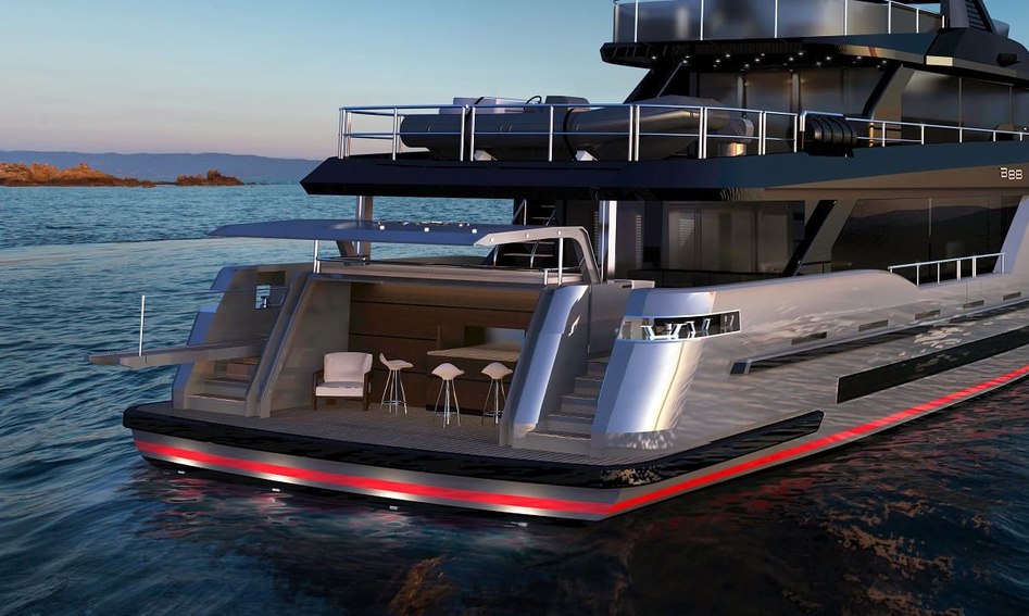 Bering Yachts Bering 88 , Beach Club