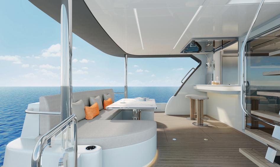 CL Yachts CLB65 SUV , Deck Area