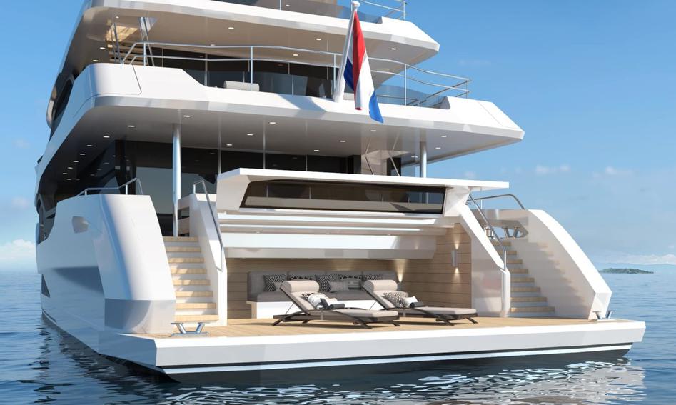 Moonen Yachts Marquis, Beach Club