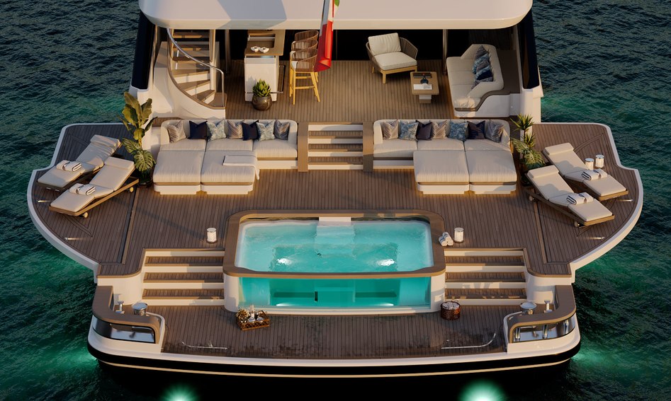 Benetti B.Now 50M Oasis, Beach Club