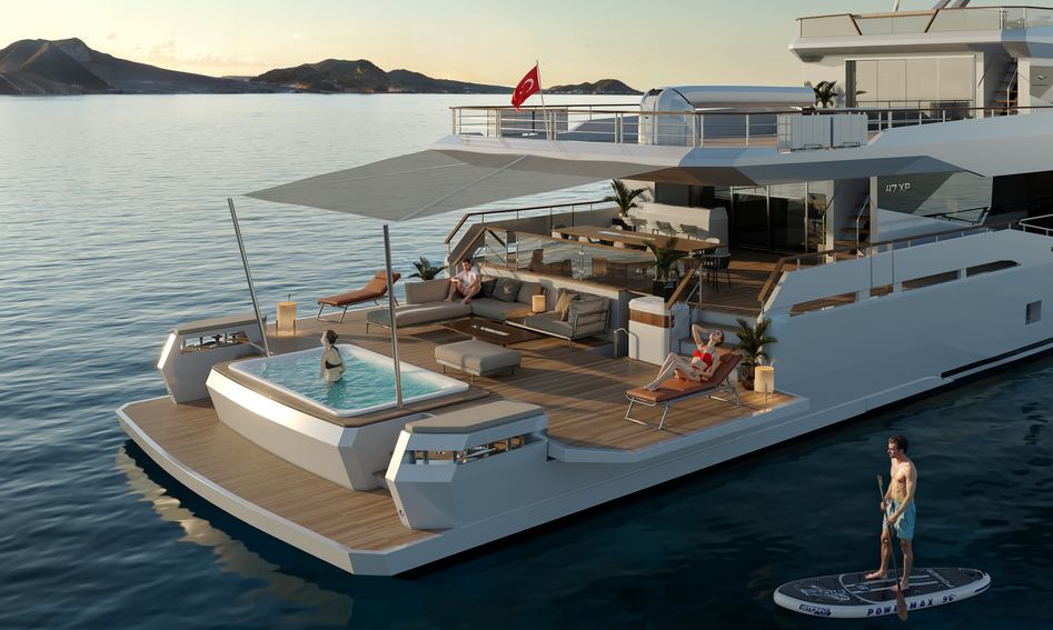 Numarine 47MXP , Deck Area