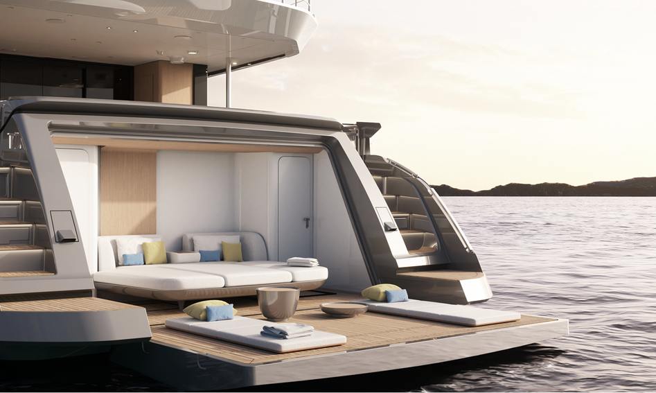 Azimut Grande 36M, Beach Club