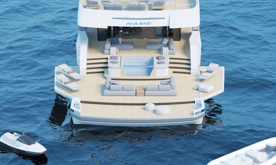 Wider Yachts 135, Beach Club