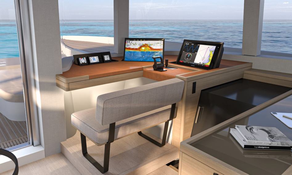 Lagoon Eighty 3 , Helm Station