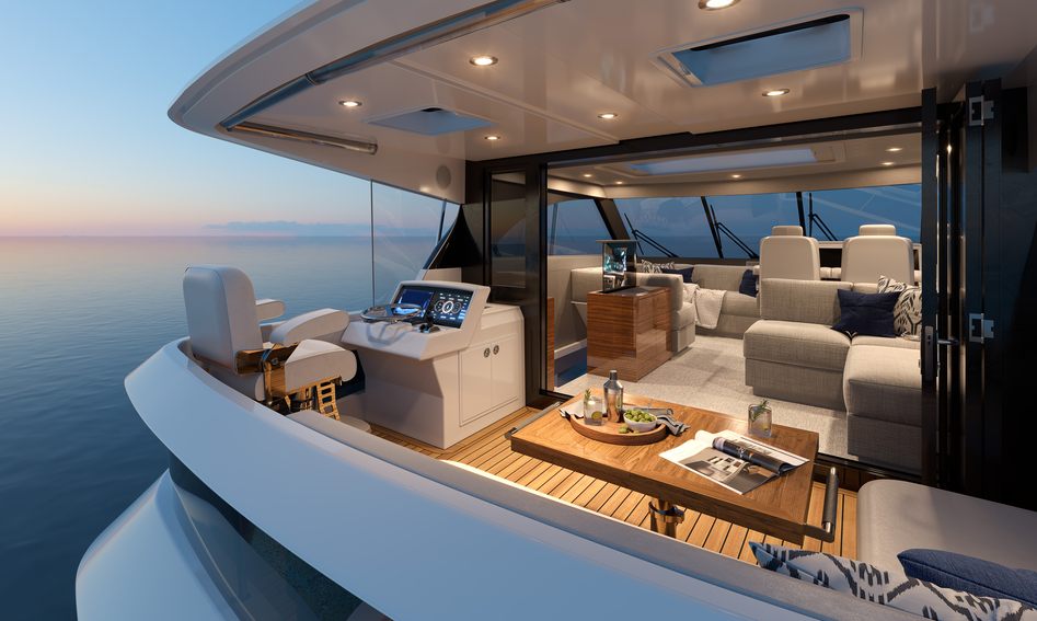 Maritimo M600 Gen 1, Fly Deck/Sportdeck