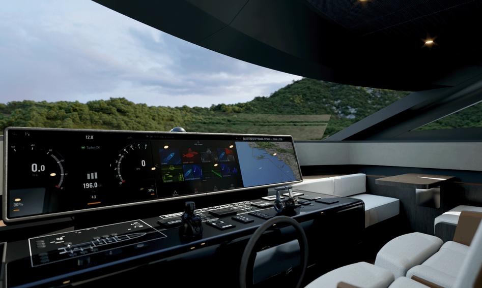 Ferretti 800 Mk2, Helm Station