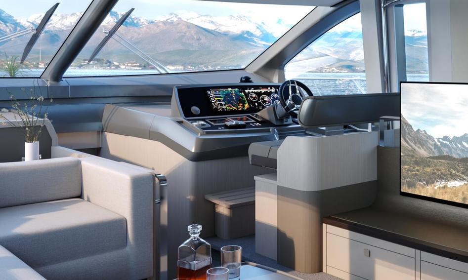 Sunseeker Manhattan 68  Gen 2, Helm Station