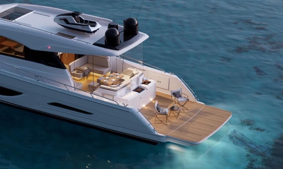 Maritimo S60 , Deck Area